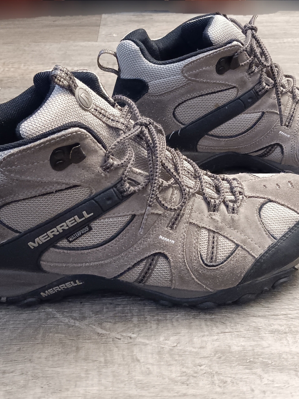 Merrell Yokota Trail Mid Waterproof Brindle Hiking Shoes Men's Size 13